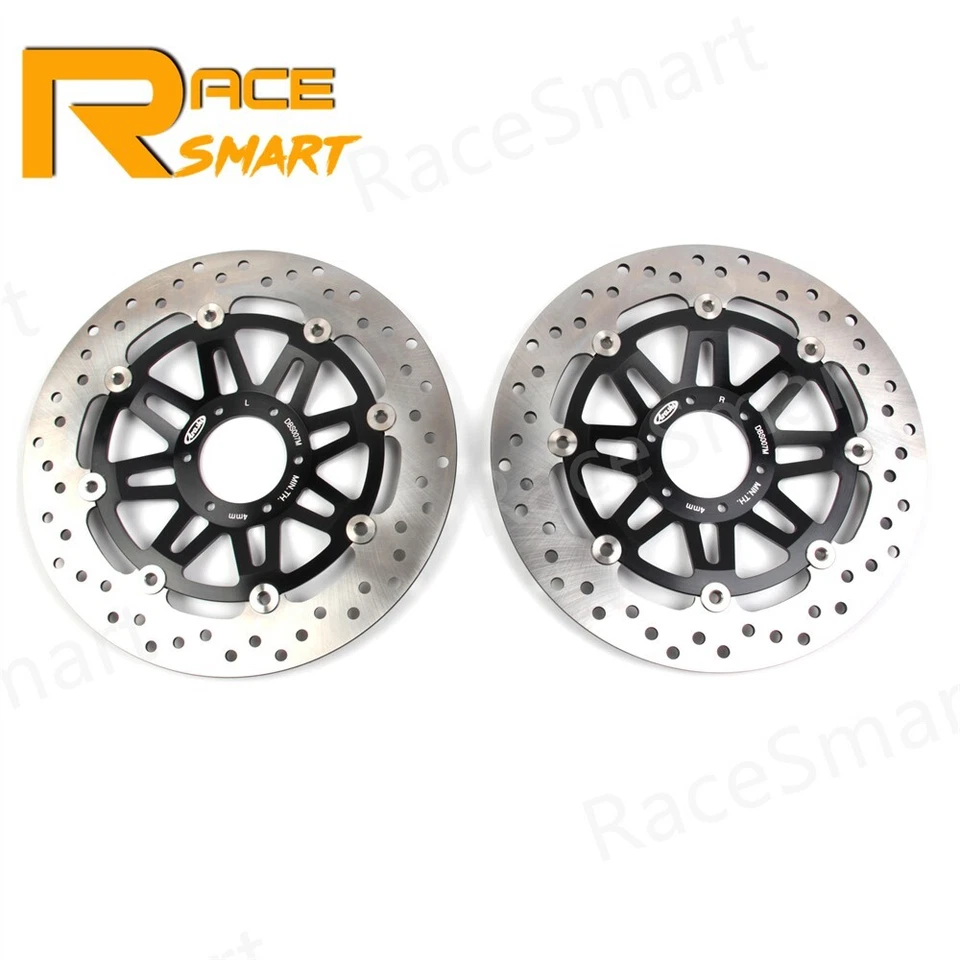 Rotores de disco de freno delanteros + pernos de montaje M6 para Honda CB-1 CB1 CB400F 1989 1990 Foto 2 de 4