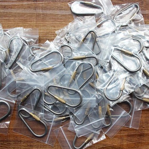 5pcs EDC Titanium+Brass Quick-hanging Carabiner Keychain Key Portable Key Ring - Picture 7 of 7