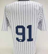 OSWALD PERAZA Signed New York Yankees Custom Jersey (JSA Signature Debut COA)
