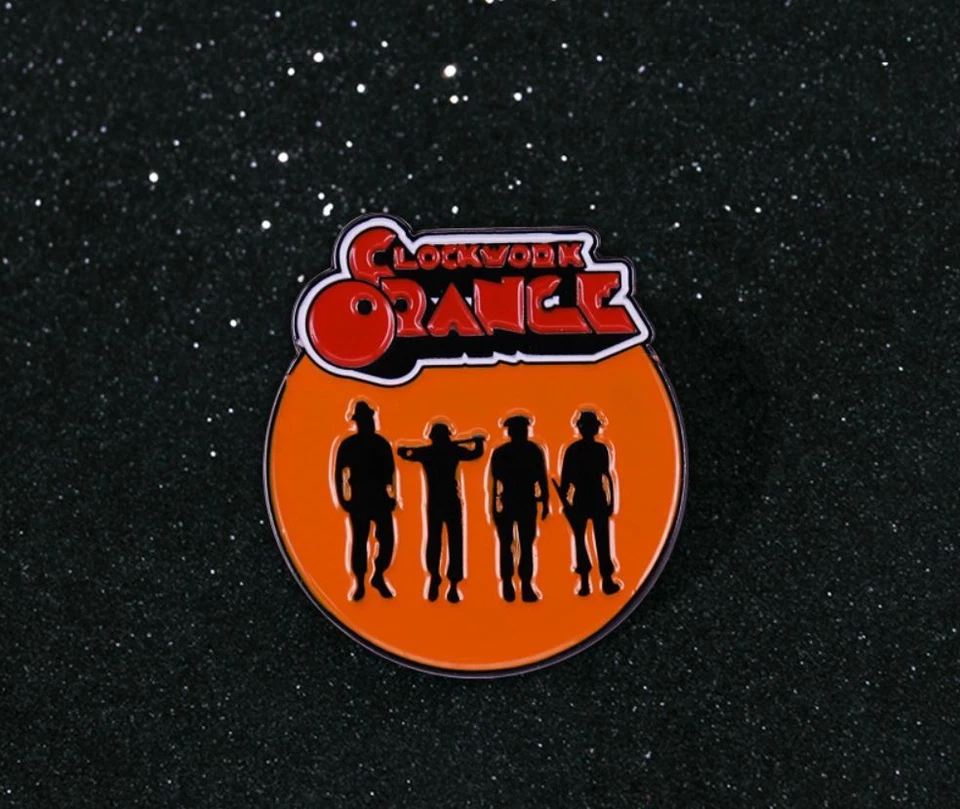 MARKENLOS A Clockwork Orange Pin Anstecker Abzeichen Movie Film Uhrwerk Orange Kubrick