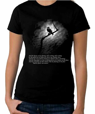 Edgar Allan Poe The Raven Damen-T-Shirt - Gothic