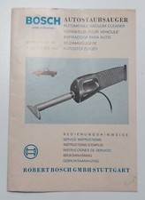 BOSCH Autostaubsauger Bedienungsanleitung - 0130999001 + 0130999002