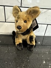 Painted Hunting Dog Plush Soft Toy by Dowman Soft Touch NEW WITH TAGS