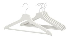 BUMERANG Kleiderbügel- 15 Stück im weiß und schwarz Farben.