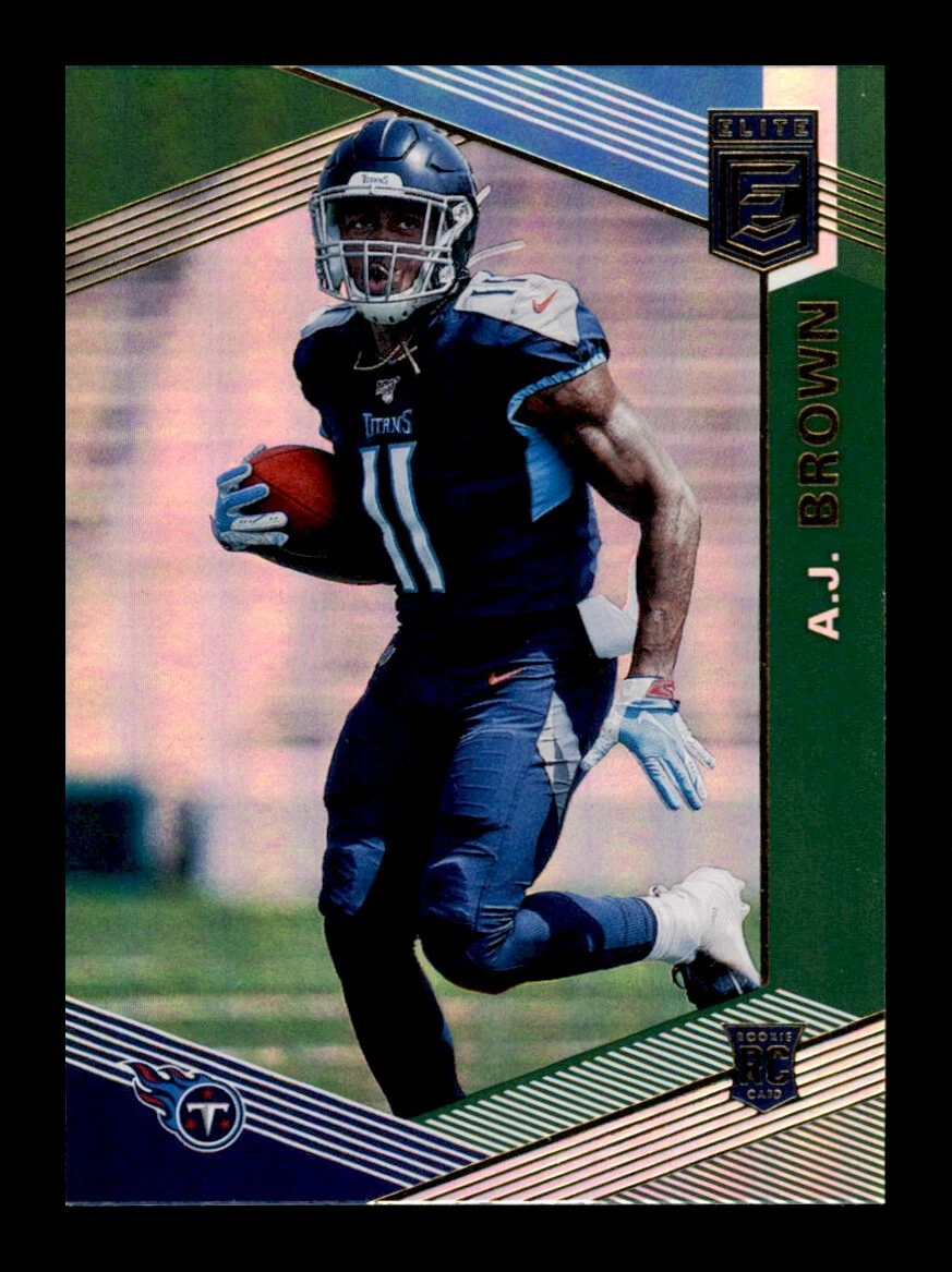 2019 Panini Donruss Elite Green A.J. Brown #109 Rookie RC NFL Football Card SP