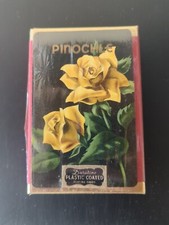 Vintage Retro Playing Cards Deck Yellow Roses Floral Duratone NEW SEALED NOS
