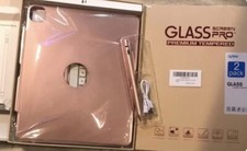 iPad 12.9 keyboard case bundle w/stylus and screen protectors.