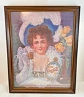 VTG Framed Coca Cola Victorian Style Print Home Office Atlanta GA 15" x 12"