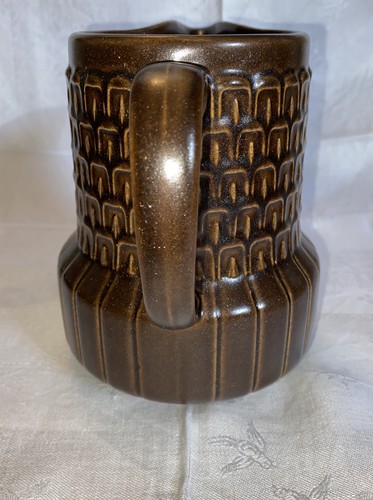 Retro Wedgwood Pennine Brown Tall Water Jug Pitcher Mid Centuary Vintage 1960s - Picture 4 of 8