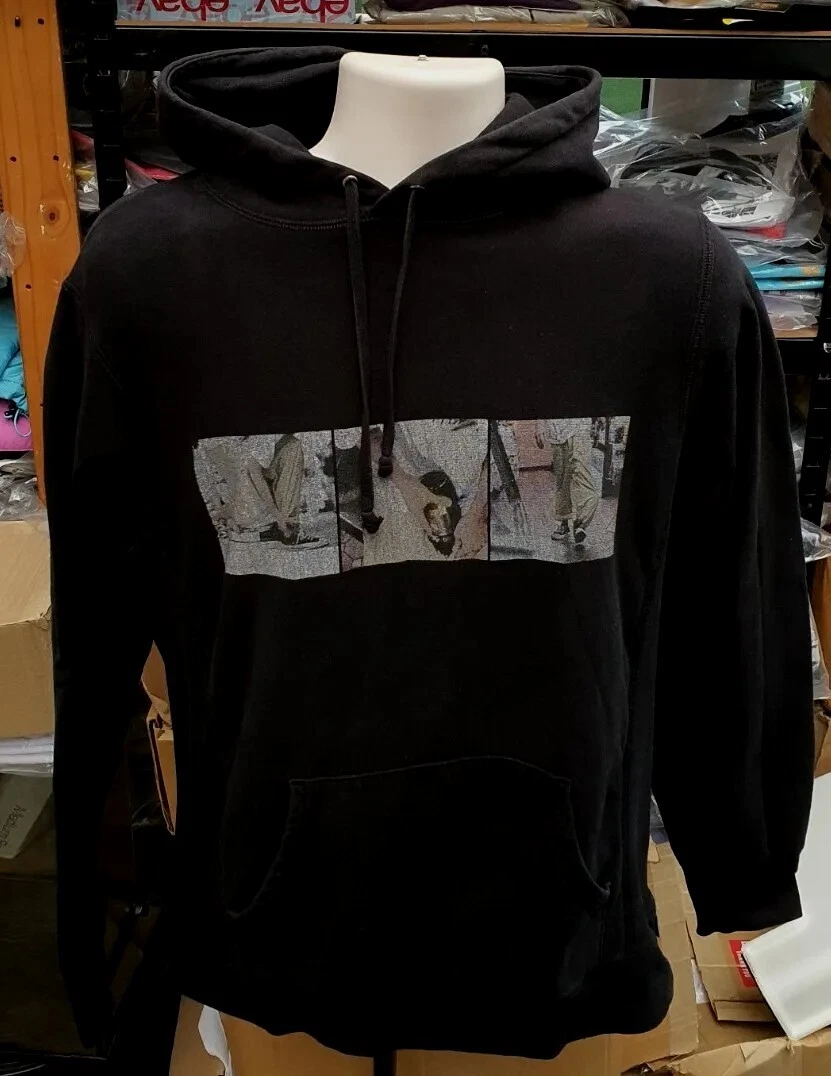 Sweat à capuche noir SS15 Supreme Kids 40 oz taille M moyen film rare