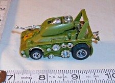 AURORA AFX PEACE TANK SLOT CAR 1970s IN GREEN SHARP
