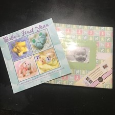 Baby Instant Scrapbook Album 12x12 Pre-Designed Pages  1st Year Calendar