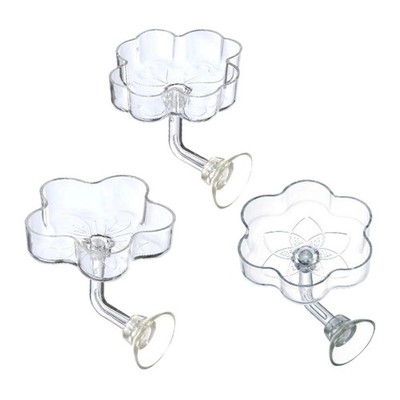 2 Pieces Aquarium Shrimp Feeding Dishes Acrylic Small Fish Feeder