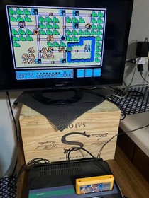 SHARP Twin Famicom AN-505-BK Black Console w Super Mario Bros 3 & Elnac Treasure