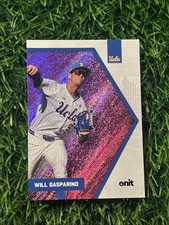 2026 ONIT UCLA Baseball #B-24 Will Gasparino Purple Shimmer Parallel RC