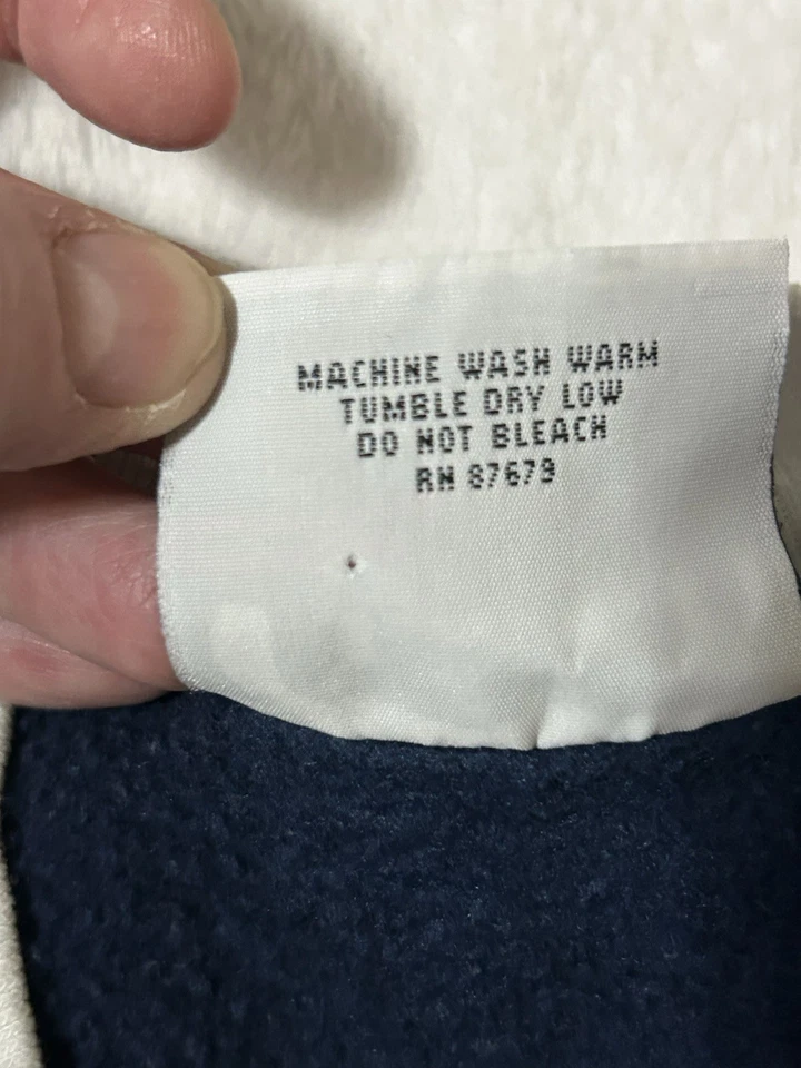 Vintage 90s Women’s Navy Blue Long Sleeve Crew Neck Sweatshirt Puppy Dog Size M - Image 3 of 4