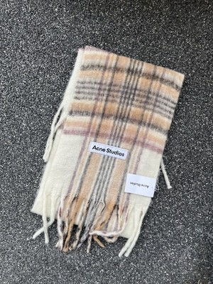 Acne Studios Schal Beige Neu mit Etikett
