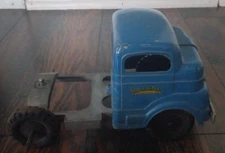 Vintage Structo pressed steel toy truck, semi-cab, mid-20th century