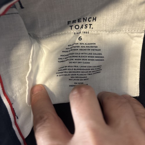 French Toast Boys 3 Pack Straight Fit School Uniform Pants Khaki & Navy, Size 6 - Picture 16 of 20
