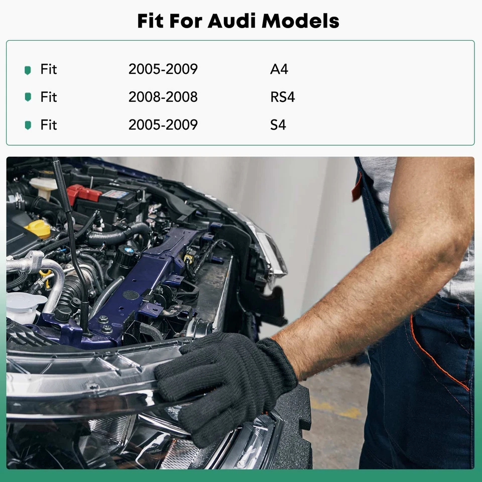 Soporte radiador plástico PP + GF + acero para Audi A4 S4 05-09 RS4 2008 8E0805594F Foto 2 de 4