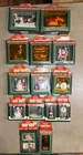 LOT Of 14 Vintage Coca-Cola Town Square Collection Village Figures Accessory Lot