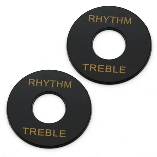 5x schwarz/gold LP Gitarre Kippschalter Unterlegscheibe Rhythmus Höhen Ring für Les Paul - Bild 13 von 37