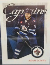 25-26 Topps Stickers Adam Lowry Captains 🚨🚨🚨 Winnipeg Jets 