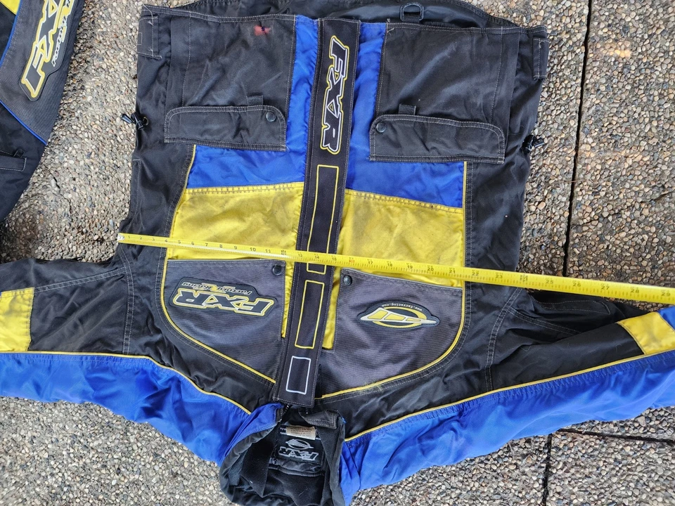 FXR Snowmobile Jacket And Bib Suit Men’s Size Large Blue Racing  - Image 2 of 4