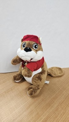 Buc-ee's Bucees Beaver Mascot Plush Stuffed Animal Toy Red Shirt Hat Cute Jaag
