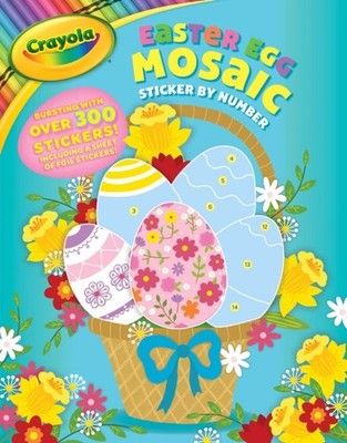 Crayola Easter Egg Mosaic Sticker by Number 11 CrayolaBuzzpop PAPERBACK