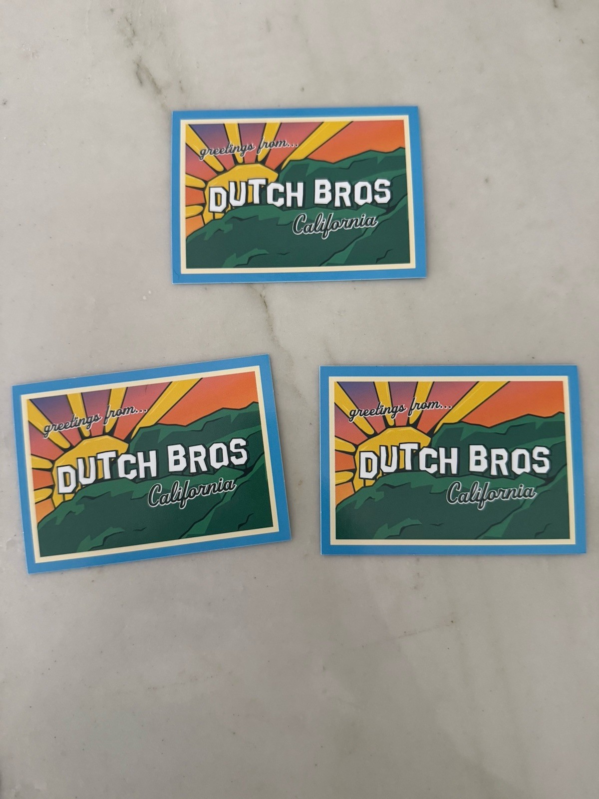 DUTCH BROS JUNE 10 2026 STATE STICKER ONE STICKER PER