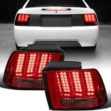 Led Sequential Tail Lights Assembly Pair Smoky Red For Ford Mustang 1999-2004 Led Sequential Tail Lights Assembly Pair Smoky Red For Ford Mustang 1999-2004