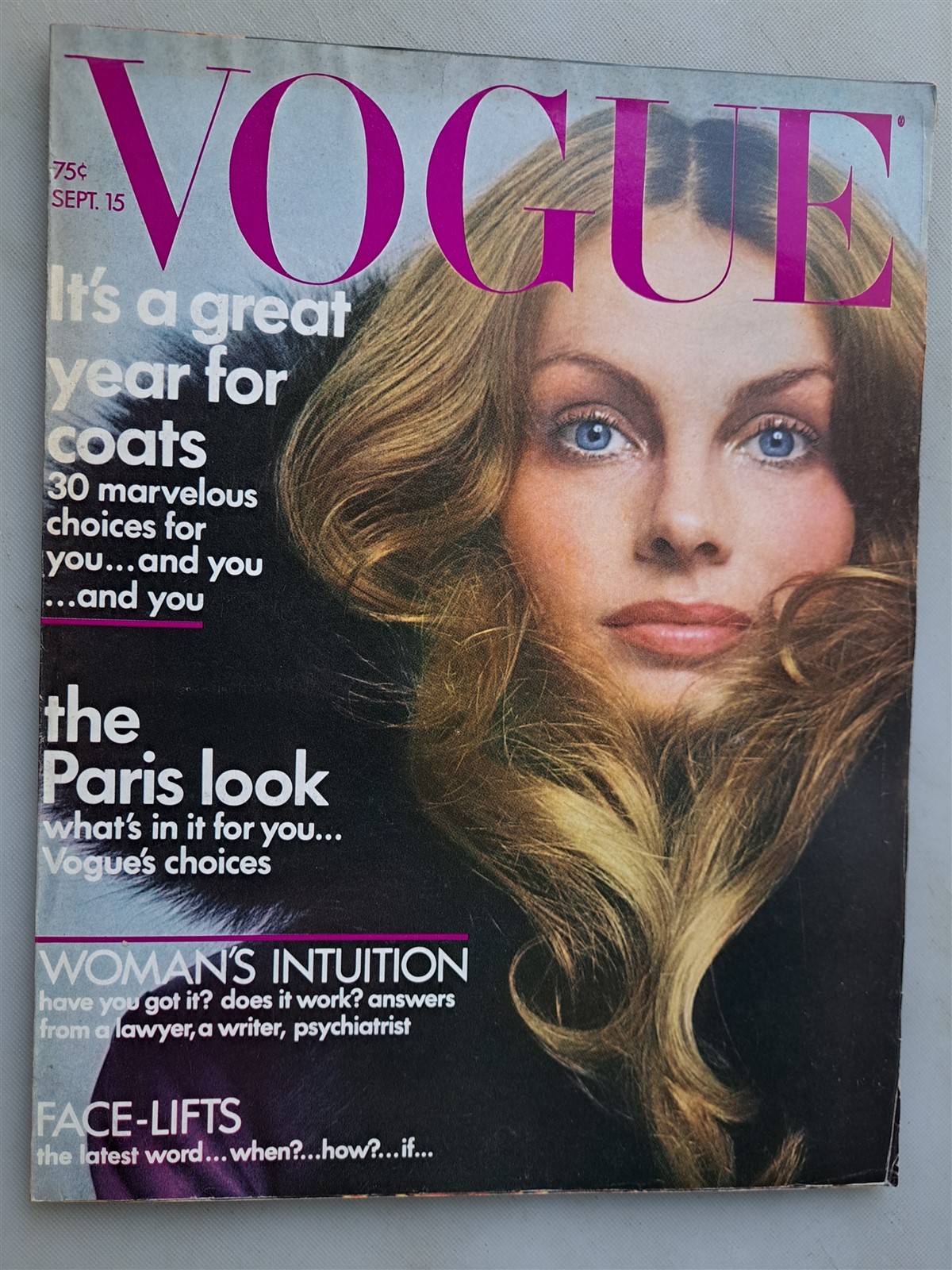 Vogue Magazine September 15, 1971 Issue Fashions, Paris Look