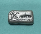 Prospectors 1 TROY OZ .999 FINE SILVER Poured Bar ⭐️⭐️⭐️⭐️⭐️