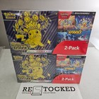 2 Boxes Pokémon Surging Sparks ETB + Booster Bundle Costco 2-Pack Sealed