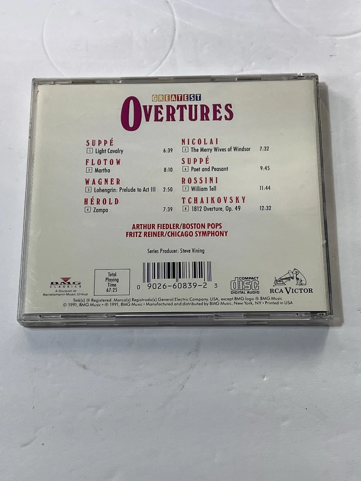 RCA Victor Overtures CD Classical Music HIRSCHELED 5 Foto 2 de 4