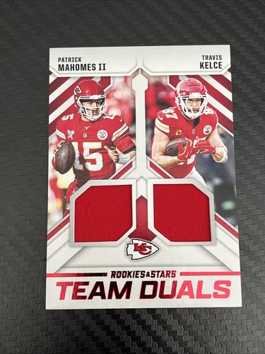 2025 Panini Rookies & Stars - Team Duals Patrick Mahomes II, Travis Kelce #TD-KC