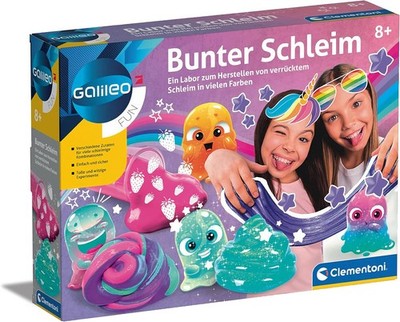 Clementoni Galileo Fun Bunter Schleim - Slime-Experimentierkasten Chemie