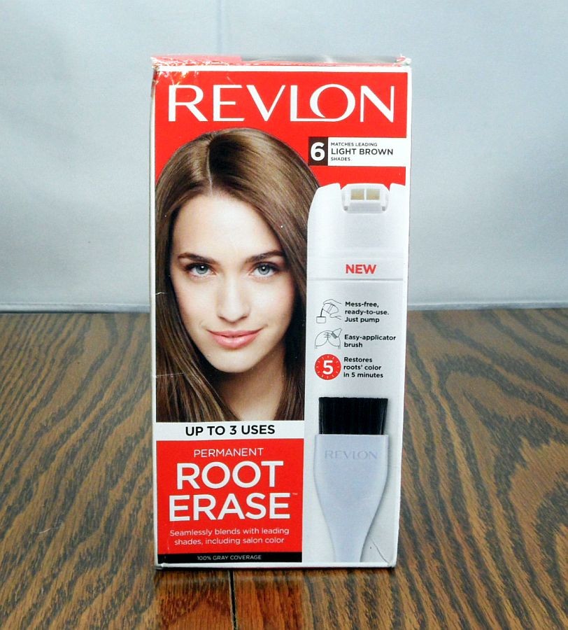 New Sealed Revlon Root Erase Permanent Touch Up Kit #6 Light Brown Discontinued