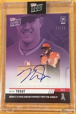 2019 Topps Now Mike Trout Signed Autographed #10C L.A. Angels Limited (23/25)