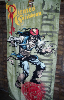 Pirates of the Caribbean Beach Towel  /Jack Sparrow / Johnny Depp