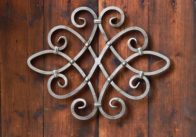 Schmiedeeisen Ornament aus Stahl für Zaun, Geländer, Fenstergitter uvm.