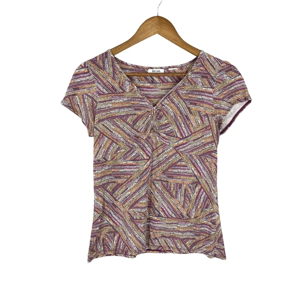 Camisa Babydoll Y2K Mujer Multicolor Cintura Imperio Ropa de Calle Elástica Top Talla MP Foto 4 de 4