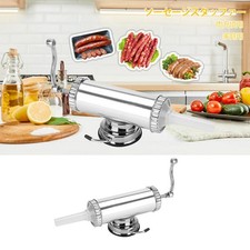 2 LB Aluminum Alloy Sausage Stuffer Maker Meat Filler Kit For Home Use FIS