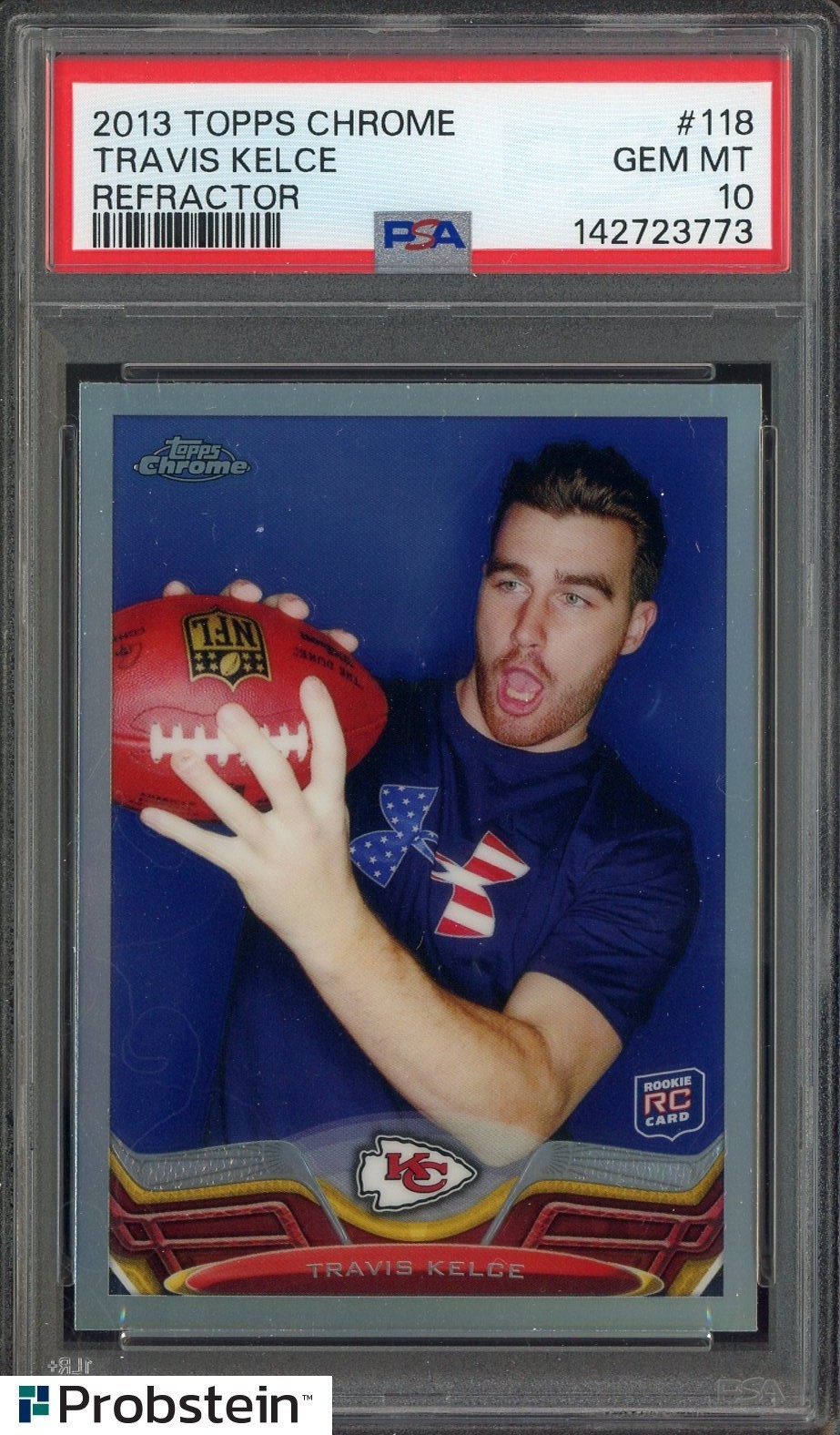 Travis Kelce Topps Chrome #118 Refractor