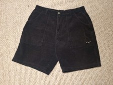 Vintage 90s Ocean Pacific Mens Dark Brown Corduroy Surf Skate Shorts 36 Retro