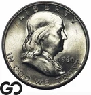 1960-D Franklin Half Dollar, Choice BU++