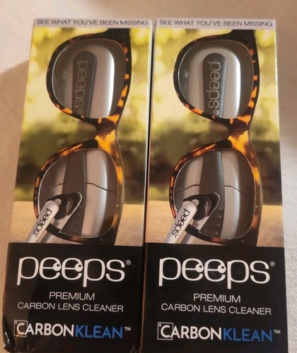 2x Peeps Premium Carbon Lens Cleaner Compact Long-Lasting Effective Eco-Friendly