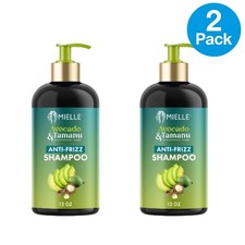 Mielle Avocado Tamanu Anti-Frizz Shampoo 12oz 2-Pack New