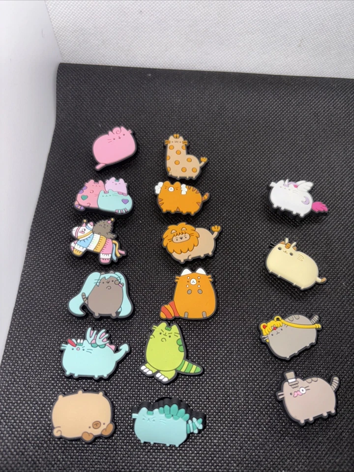 Crocs Jibbitz Силикон ~ лот из 16 Кошек Пушин - Изображение 2 из 2